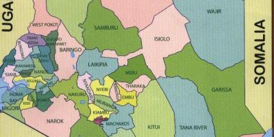 Nova karta okruga u Keniji 