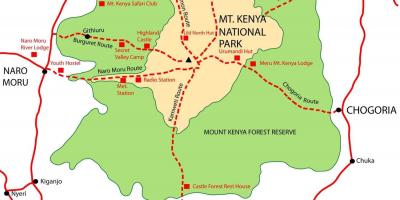 Karta planina Kenija