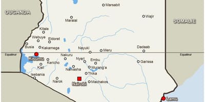 Karta китале Kenija