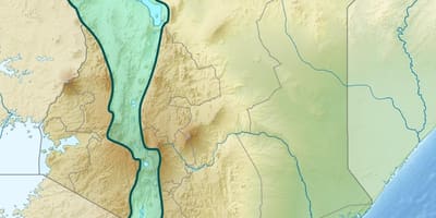 Karta rift valley Keniji