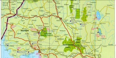 Zapadna provincija Keniji na karti